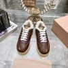 Miu Miu 24ss Thick Bottom Biscuit Bottom 24ss Spring/Summer New British Style Strap up Whiteu8qjftis