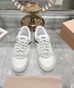Purchasing level debut Miumiu breathable mesh casual shoes for spring and summer 2025, new B0b5iqfeh