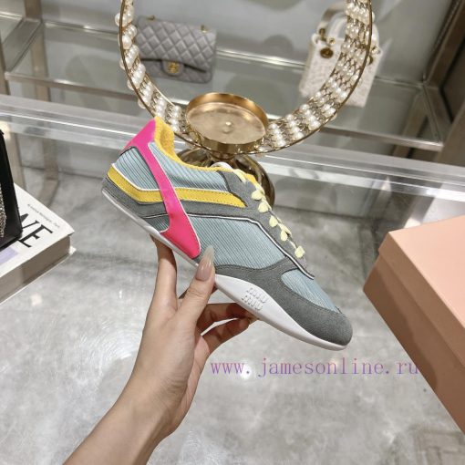 Purchasing level debut Miumiu breathable mesh casual shoes for spring and summer 2025, new Bnvycwfg5 - Image 5