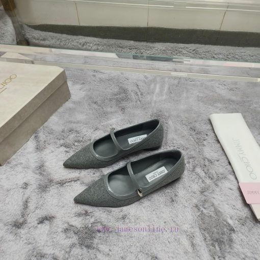 JIMMY CHOO Versatile Charm High Heels, made of brushed leather material to achieve the class69qp4c0j - Image 3