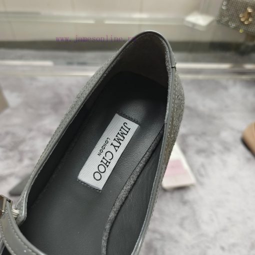 JIMMY CHOO Versatile Charm High Heels, made of brushed leather material to achieve the class69qp4c0j - Image 4