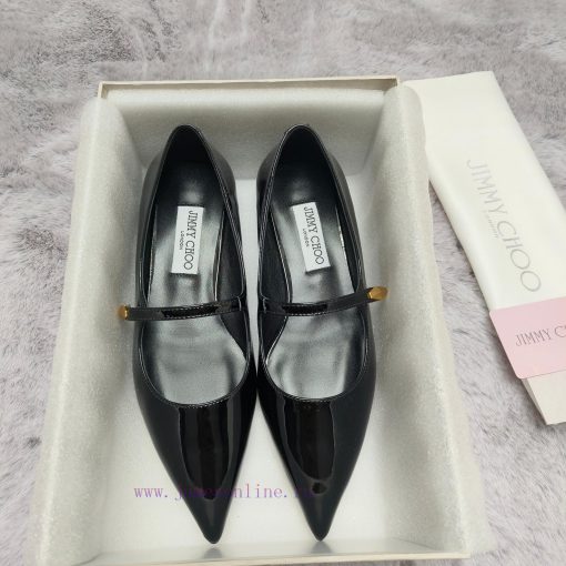 JIMMY CHOO Versatile Charm High Heels, made of brushed leather material to achieve the class5kbb8ocj - Image 7