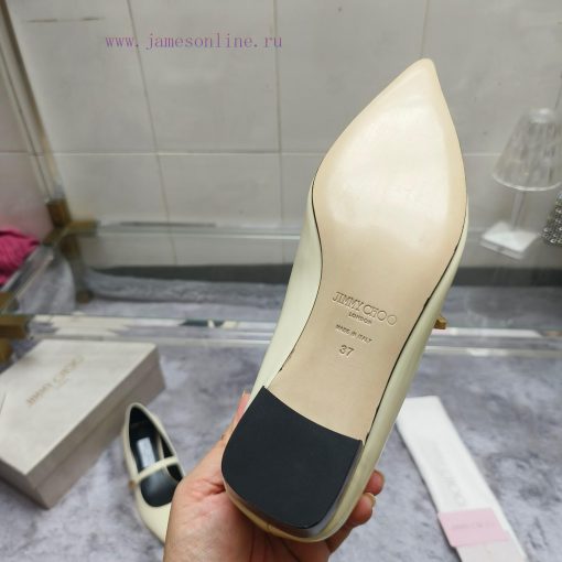 JIMMY CHOO Versatile Charm High Heels, made of brushed leather material to achieve the class9wm6uquc - Image 10