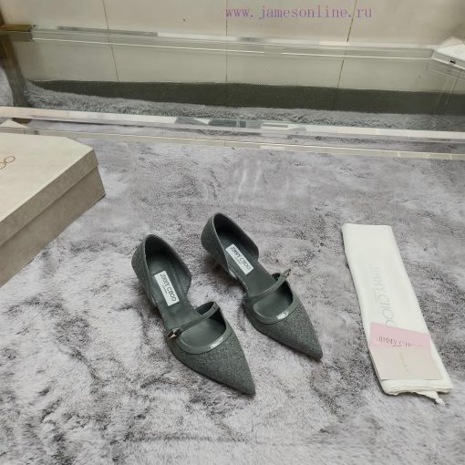 JIMMY CHOO Versatile Charm High Heels, made of brushed leather material to achieve the classifokl5fo