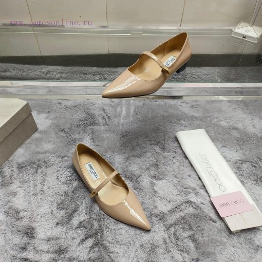 JIMMY CHOO Versatile Charm High Heels, made of brushed leather material to achieve the class291qzxzz - Image 4