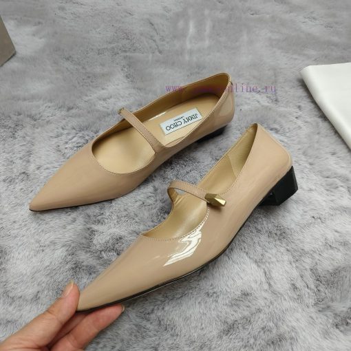 JIMMY CHOO Versatile Charm High Heels, made of brushed leather material to achieve the class291qzxzz - Image 5