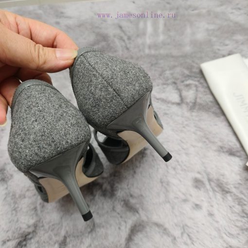 JIMMY CHOO Versatile Charm High Heels, made of brushed leather material to achieve the classifokl5fo - Image 8