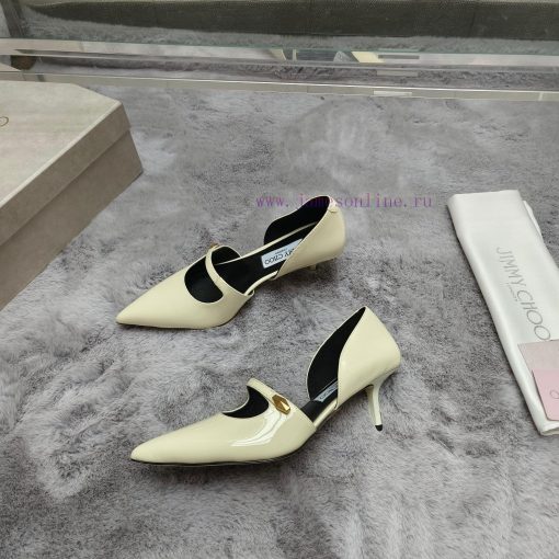 JIMMY CHOO Versatile Charm High Heels, made of brushed leather material to achieve the class1n90zzbt - Image 5