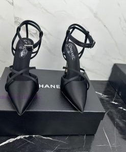 CHANEL24 new products Pointed high heels are simply perfect and easy to handleReal silk exudcbthuuwz