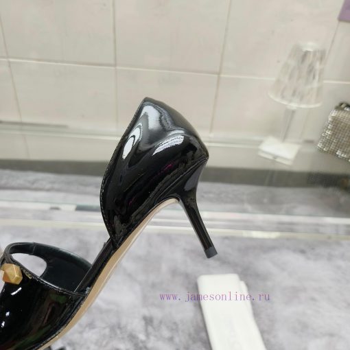 JIMMY CHOO Versatile Charm High Heels, made of brushed leather material to achieve the classlszo288h - Image 6