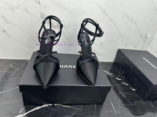 CHANEL24 new products Pointed high heels are simply perfect and easy to handleReal silk exudcbthuuwz - Image 2