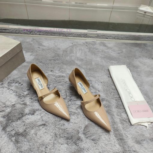 JIMMY CHOO Versatile Charm High Heels, made of brushed leather material to achieve the class1bdexwgm - Image 8