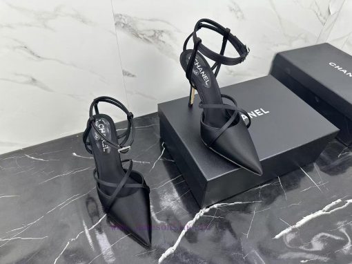 CHANEL24 new products Pointed high heels are simply perfect and easy to handleReal silk exudcbthuuwz - Image 5