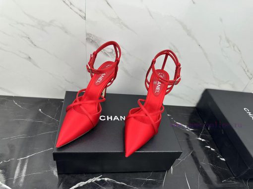 CHANEL24 new products Pointed high heels are simply perfect and easy to handleReal silk exud7rmpeols