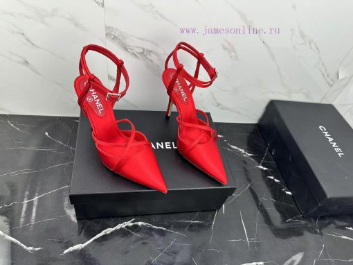 CHANEL24 new products Pointed high heels are simply perfect and easy to handleReal silk exud7rmpeols - Image 3