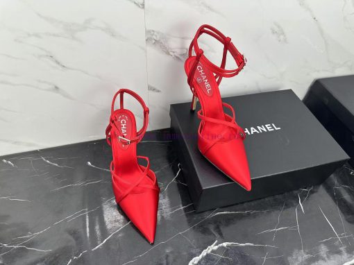 CHANEL24 new products Pointed high heels are simply perfect and easy to handleReal silk exud7rmpeols - Image 5