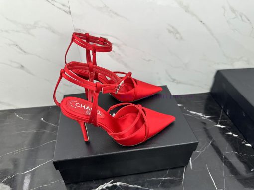 CHANEL24 new products Pointed high heels are simply perfect and easy to handleReal silk exud7rmpeols - Image 6
