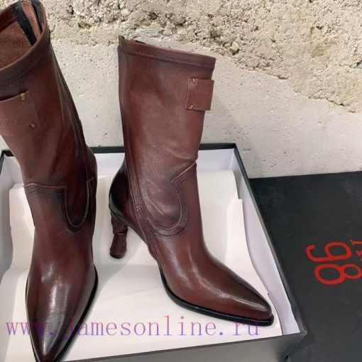 Top qualitya.s 98 fw24 new arrival～ A. S 98 2024 Autumn/Winter New High Heel Pointed Short Btm6rc2bu - Image 5