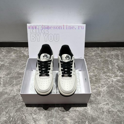 The top of the line Nike Air Force 1 Low 07 x Balenciaga White and Black Double Hook Air Forlknjebxj - Image 5