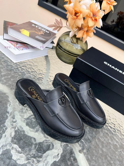 Yuan ️𝗖𝗛𝗔𝗡𝗘𝗟𝟐 4B Chanel high school retro loafersChanel's Granny Chanel is a big head loafer07krqg1d - Image 5