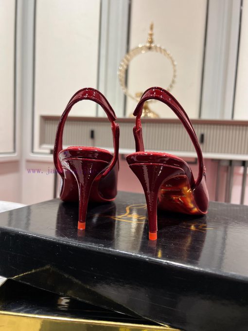 ∙ CL deduction with empty space ∙ ꫛꫀ w ︎ ️This high-heeled shoe is made of black calf leatherfqavdeb - Image 10