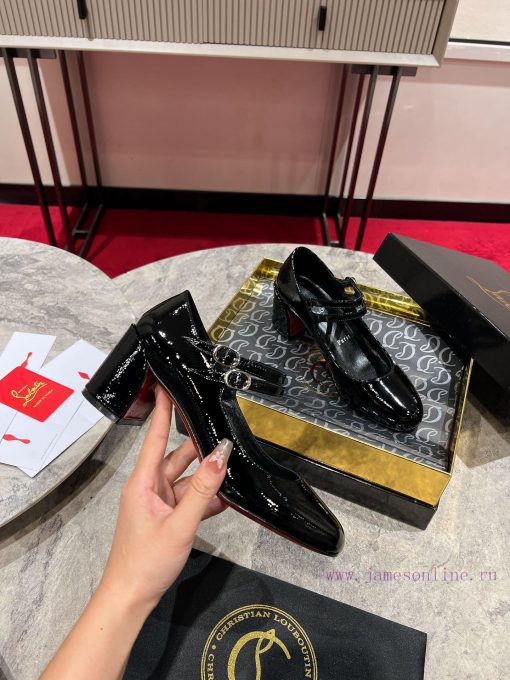 Mary Jane Single Shoes ︎ ️French retro signature item - Mary Jane shoes, highlighting uniquek4srv46u - Image 6
