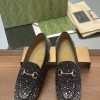 2025 early spring new Gucci Jordaan series multi facet crystal diamond loafers, aiming for t559msml0