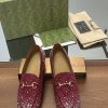 2025 early spring new Gucci Jordaan series multi facet crystal diamond loafers, aiming for t12o72sn6