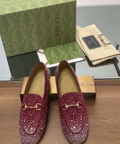 2025 early spring new Gucci Jordaan series multi facet crystal diamond loafers, aiming for t12o72sn6
