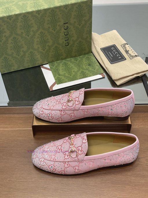 2025 early spring new Gucci Jordaan series multi facet crystal diamond loafers, aiming for t4lsz9nfy - Image 4