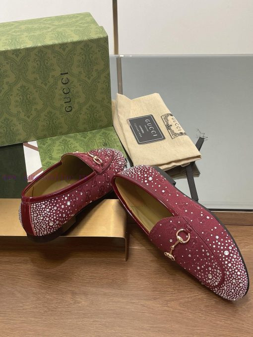 2025 early spring new Gucci Jordaan series multi facet crystal diamond loafers, aiming for t12o72sn6 - Image 7