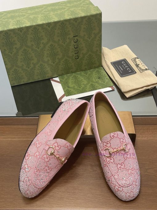 2025 early spring new Gucci Jordaan series multi facet crystal diamond loafers, aiming for t4lsz9nfy - Image 5