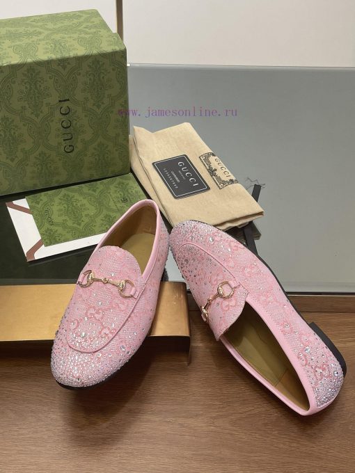 2025 early spring new Gucci Jordaan series multi facet crystal diamond loafers, aiming for t4lsz9nfy - Image 7