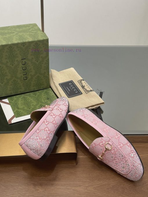 2025 early spring new Gucci Jordaan series multi facet crystal diamond loafers, aiming for t4lsz9nfy - Image 8