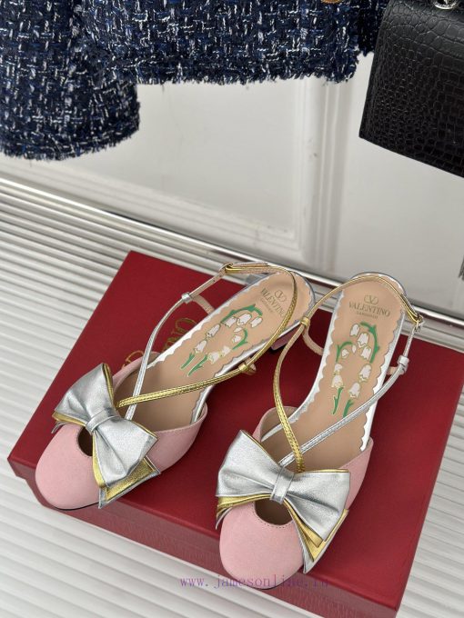 Valentino/Valentino 25ss Early SpringNew Butterfly Knot SandalsHighly recognizable personal oo642k2m - Image 3