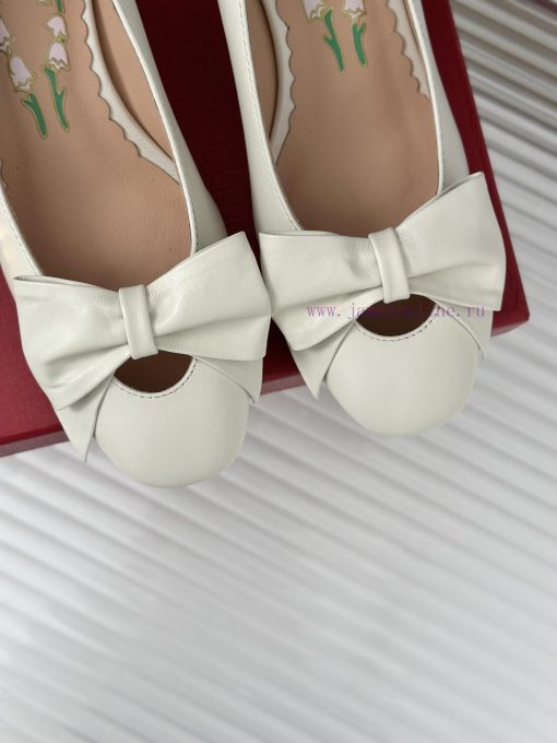 Valentino/Valentino 25ss Early SpringNew Butterfly Knot Single ShoesHighly recognizable pershzvshh5c - Image 8