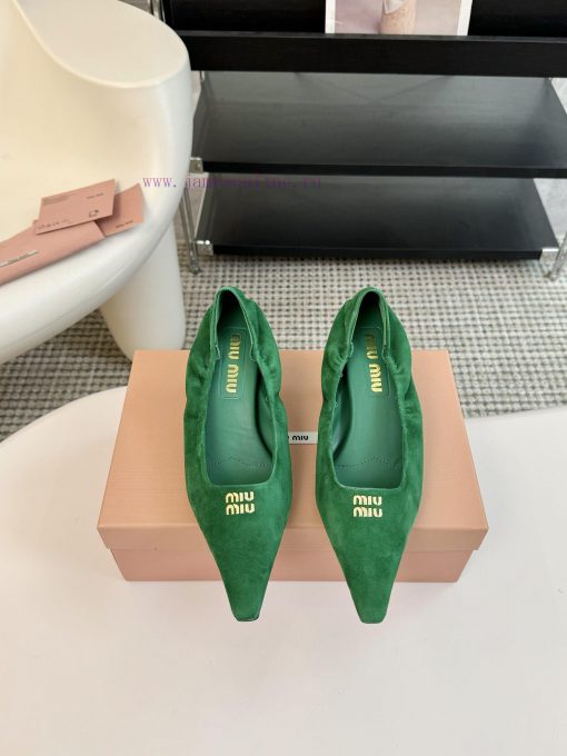 Short and shortMiu Miu 24ss autumn and winter Blok small square toe loafersThis Brock shoe f2j1qh3q9 - Image 2