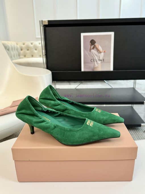 Short and shortMiu Miu 24ss autumn and winter Blok small square toe loafersThis Brock shoe f2j1qh3q9 - Image 5