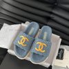 Chanel 24B new fur slippersThis fur mop is really cuteSoft and fluffy fur, comfortable and wbvrf3gvj