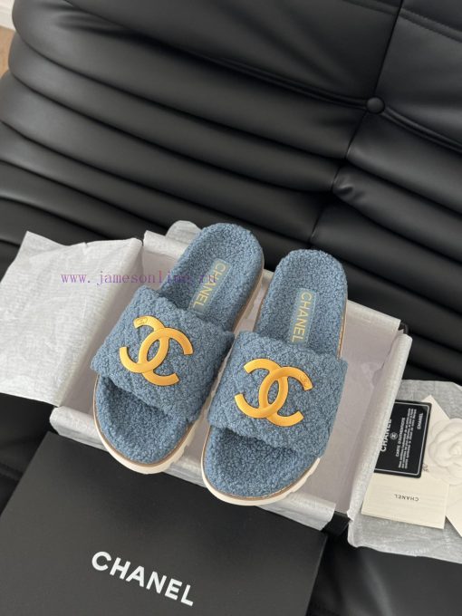 Chanel 24B new fur slippersThis fur mop is really cuteSoft and fluffy fur, comfortable and wbvrf3gvj