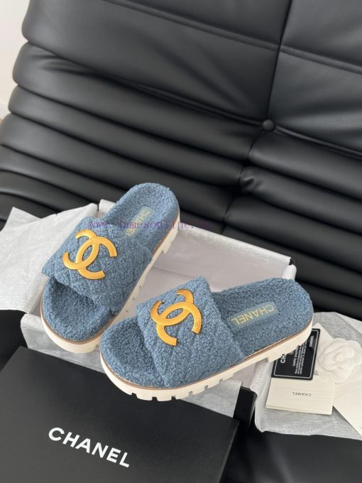 Chanel 24B new fur slippersThis fur mop is really cuteSoft and fluffy fur, comfortable and wbvrf3gvj - Image 5