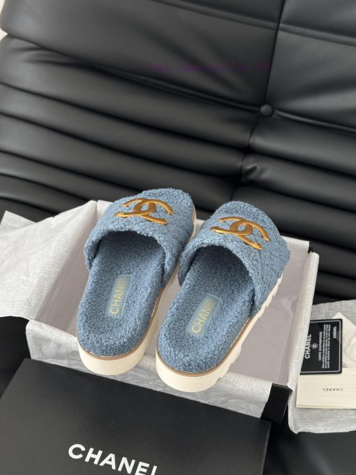 Chanel 24B new fur slippersThis fur mop is really cuteSoft and fluffy fur, comfortable and wbvrf3gvj - Image 6