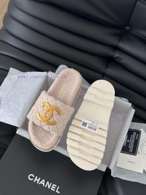 Chanel 24B new fur slippersThis fur mop is really cuteSoft and fluffy fur, comfortable and w887c6c5d - Image 4