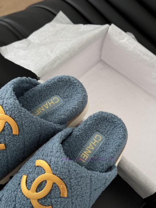 Chanel 24B new fur slippersThis fur mop is really cuteSoft and fluffy fur, comfortable and wgutv65m7 - Image 8
