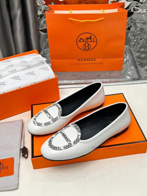 The genuine leather injection molded outsole is a classic top-level product of Hermes in the6ju8qbvo - Image 2