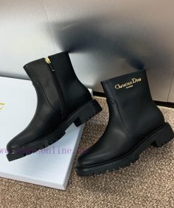 Dior 2024 Autumn/Winter New D-Town Collection Punk Style Low Heel Women's Boots Star Same CD9ct3a273