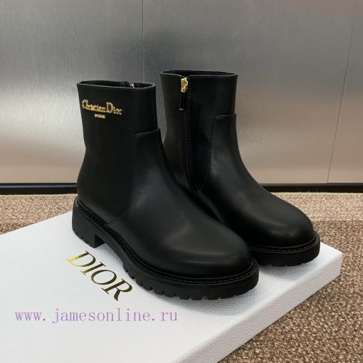 Dior 2024 Autumn/Winter New D-Town Collection Punk Style Low Heel Women's Boots Star Same CD9ct3a273 - Image 9