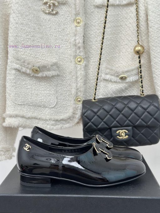 Chanel | Chanel 25C New ProductDouble C loafersThe shoe upper is made of imported calf patenju3k3owg - Image 2