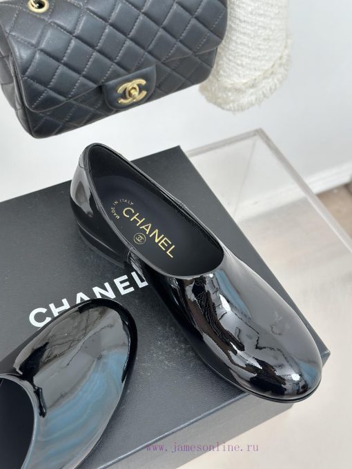 Chanel | Chanel 25C New ProductDouble C loafersThe shoe upper is made of imported calf patenupu9xohj - Image 6