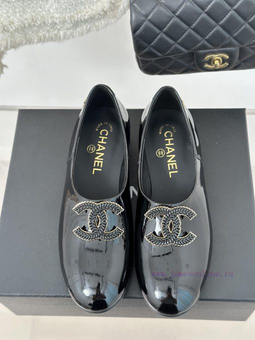 Chanel | Chanel 25C New ProductDouble C loafersThe shoe upper is made of imported calf patenju3k3owg - Image 5